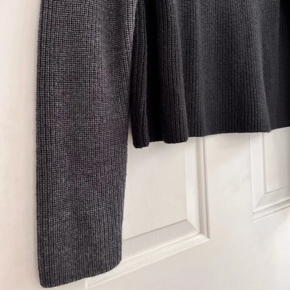SOLD 💟 Eileen Fisher Merino Rib Box-Top Knit Regenerative Wool Sweater Size XS - Picture 8 of 12